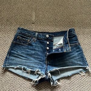 Levi’s jean shorts.